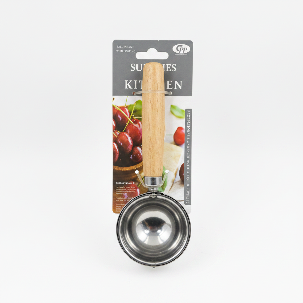 Ice Cream Scoop with Wooden Handle