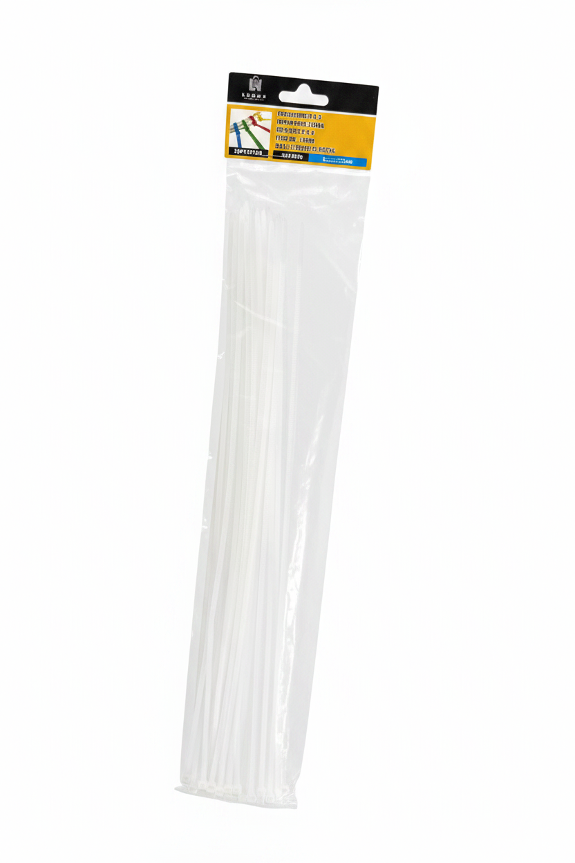 Lidhëse Plastike të Bardha 50 copë — 4mm×480mm