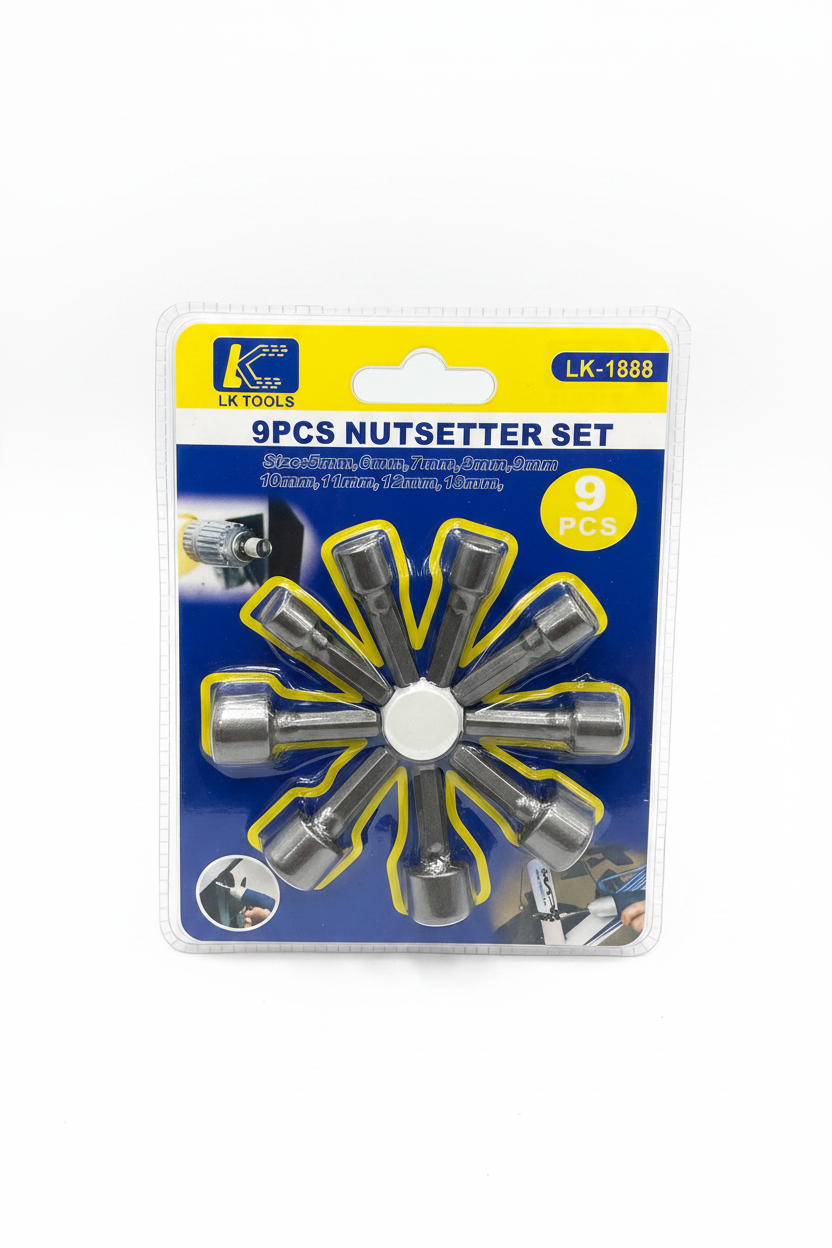 Set Nutsetter 9 copë 5-13mm Magnetik Hex LK Tools LK-1888