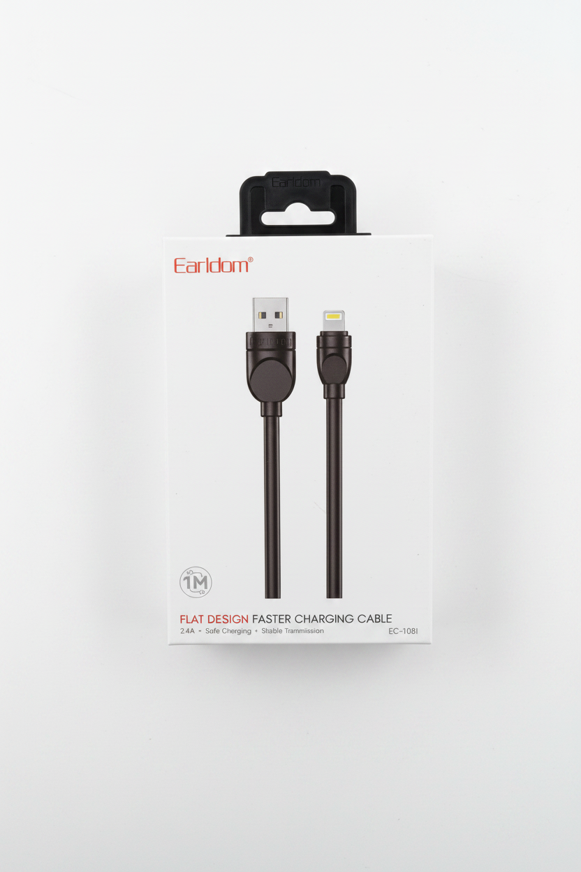 Kabllo Lightning Flat Design Faster Charging 2.4A 1M