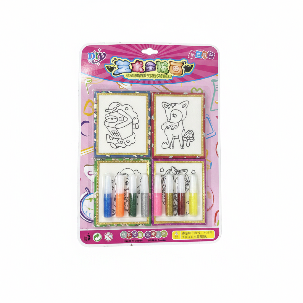 Set Pikturimi me Pluhur Ari DIY 4 cope