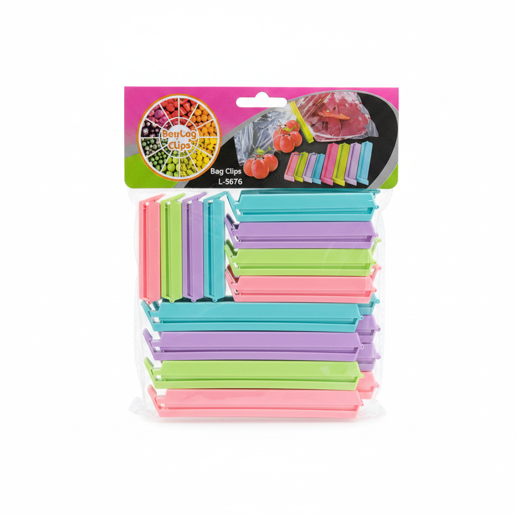 Pastel Bag Clips Set 12 pcs