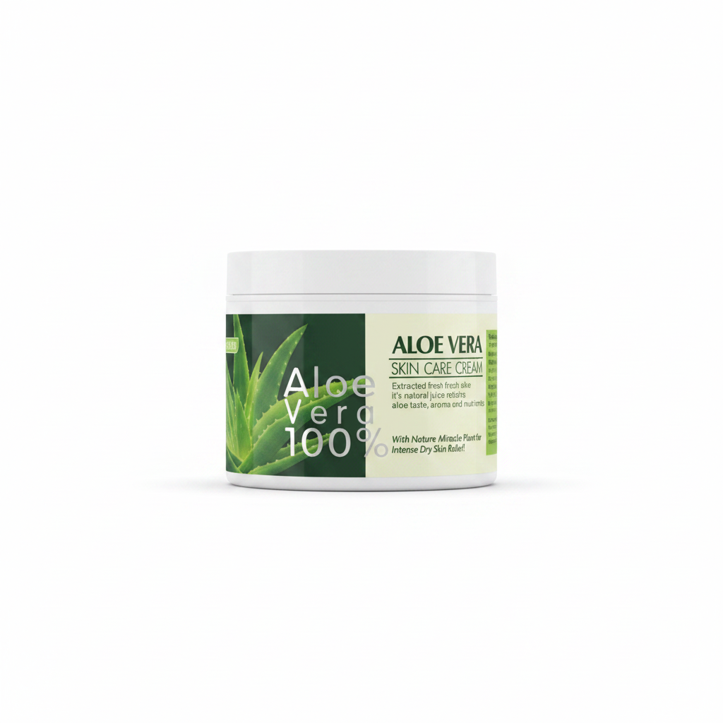 Krem Aloe Vera 100% Krem për Kujdesin e Lëkurës 115g