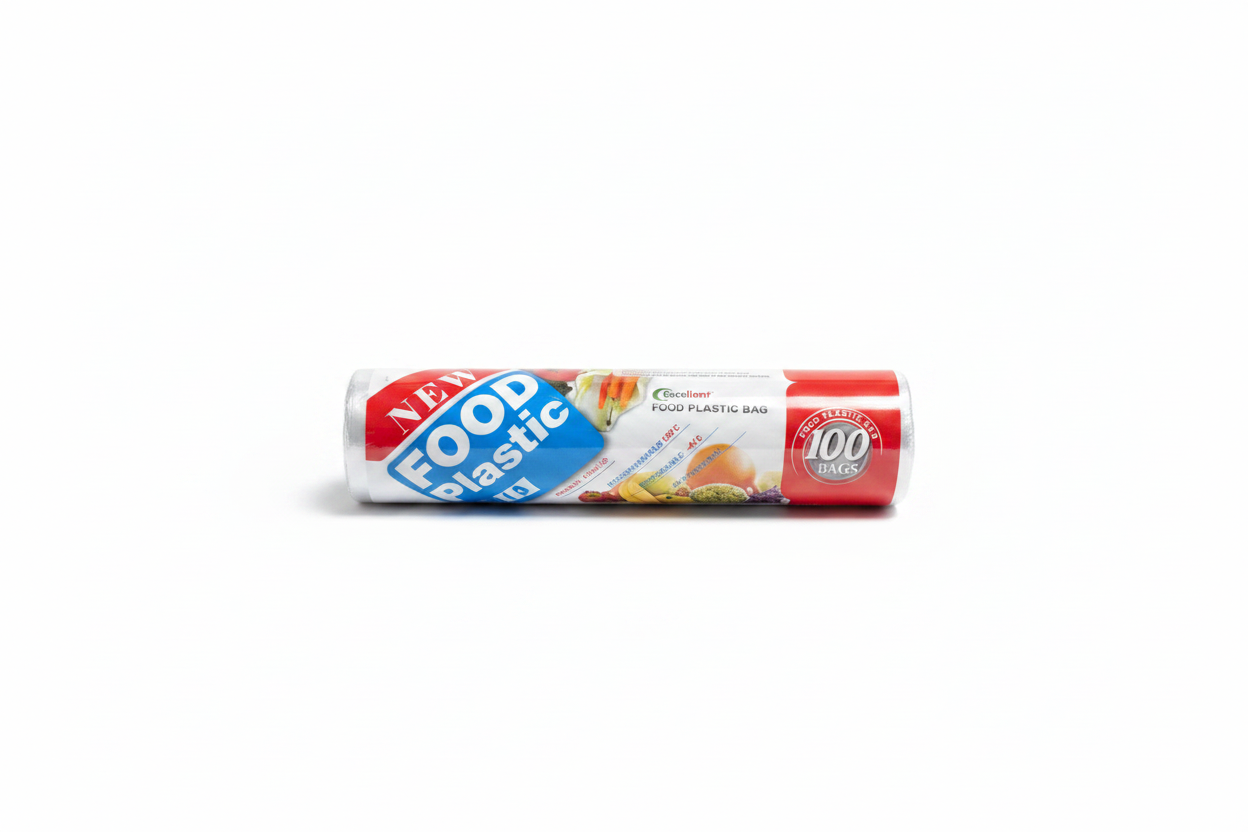 Qese Ushqimi Food Plastic Bag 100 Copë - Large