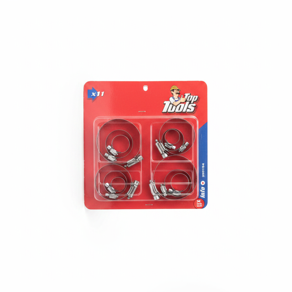 Set 11 cope Kapëse Zorresh Inox - Hose Clamps Stainless Steel Madhesi të Ndryshme per Zorrë