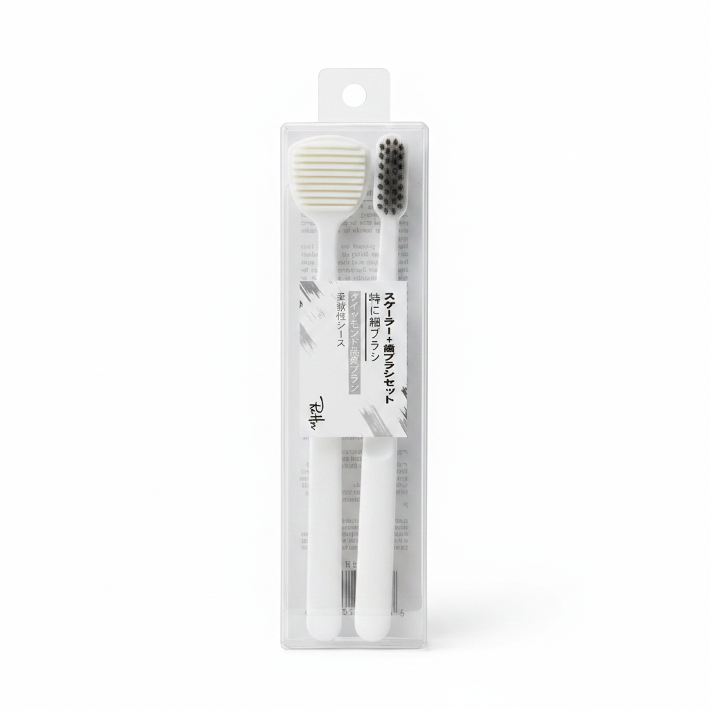 Toothbrush + Tongue Cleaner Set - 2 Pieces