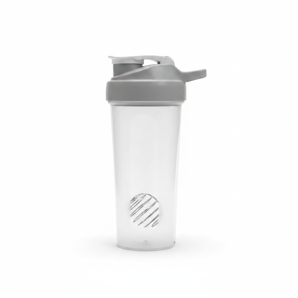 Shaker Proteine i Madh Transparent me Kapak te Bardhe