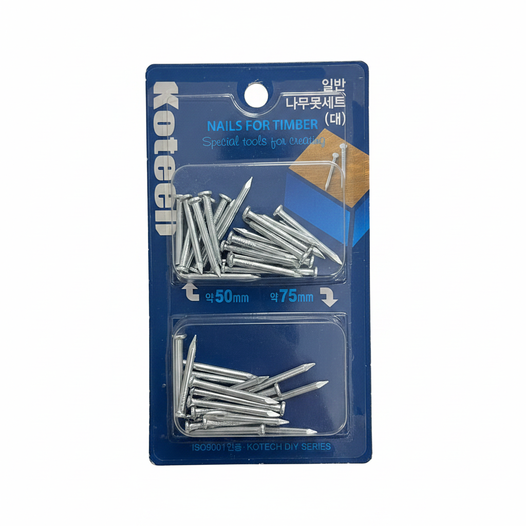 Set Gozhdësh për Dru - Nails for Timber 50mm + 75mm Çelik Special CE