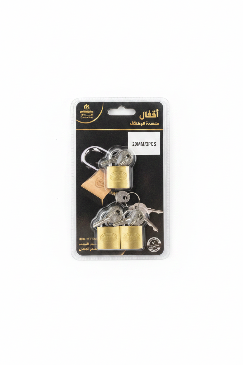 Padlock Set 20mm 3PCS