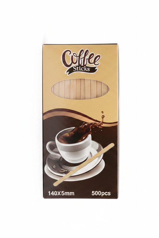 Coffee Sticks 500 copë 140x5mm
