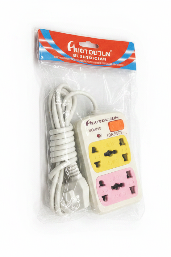 Zgjatës Elektrik Universal – 2 Priza 10A 250V