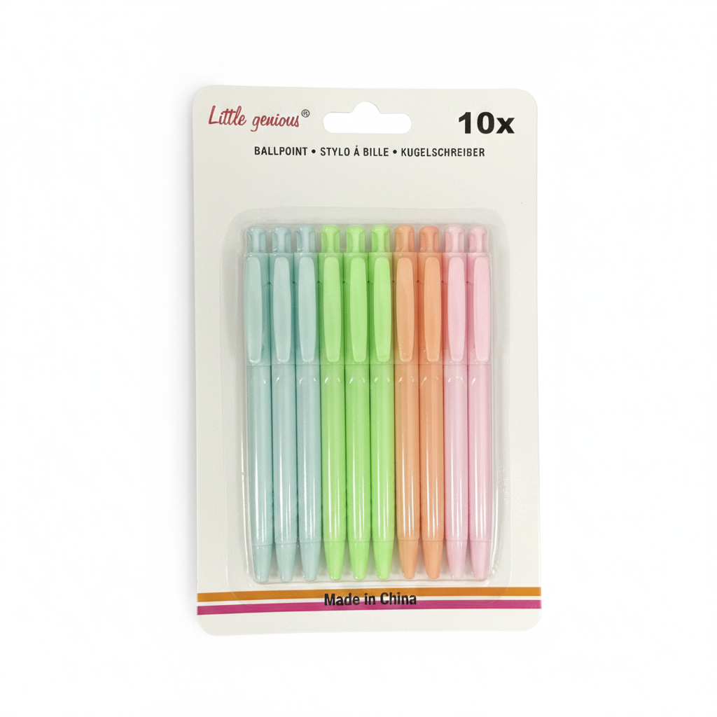 Stilolapsa Ballpoint Pastel 10 cope