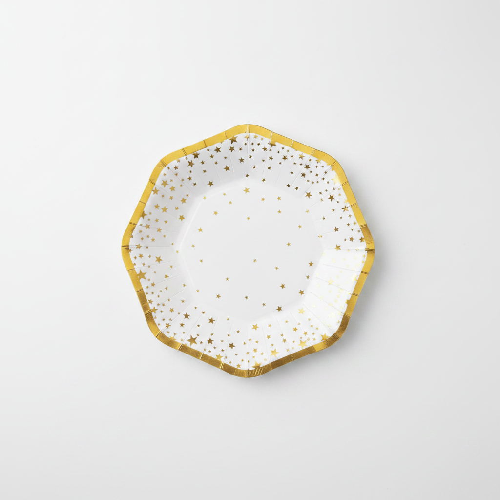 Pjate Letre Feste - Gold Stars 10 PCS