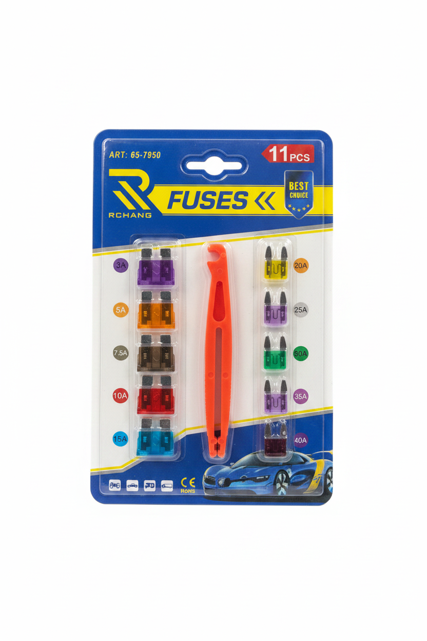 Set Siguresa Makine Blade 11 copë Rchang 3A-40A CE RoHS