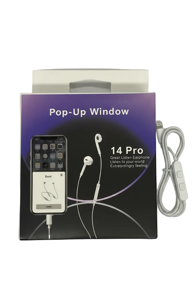 Kufje me Kabllo Lightning – Pop-Up Window 14 Pro