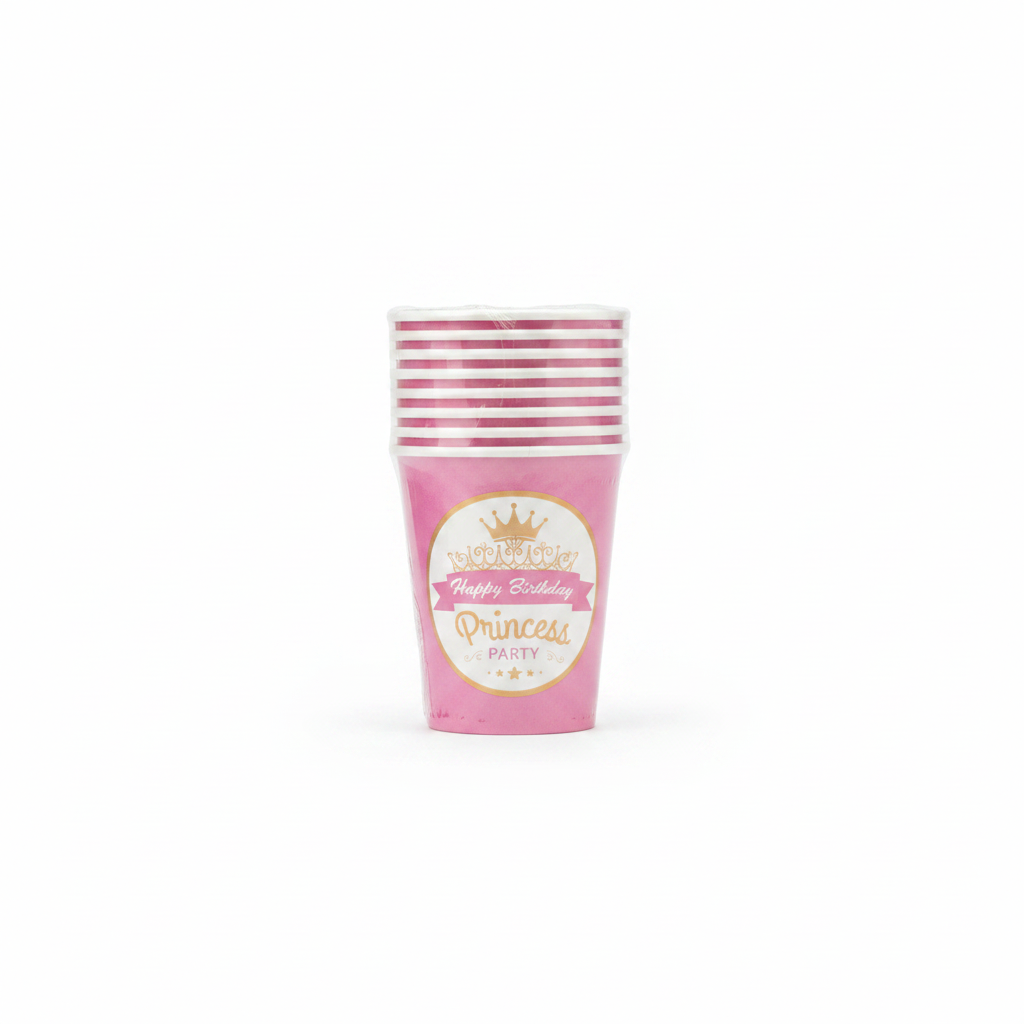Gota Letre Feste "Princess Party" - Pink 10 PCS