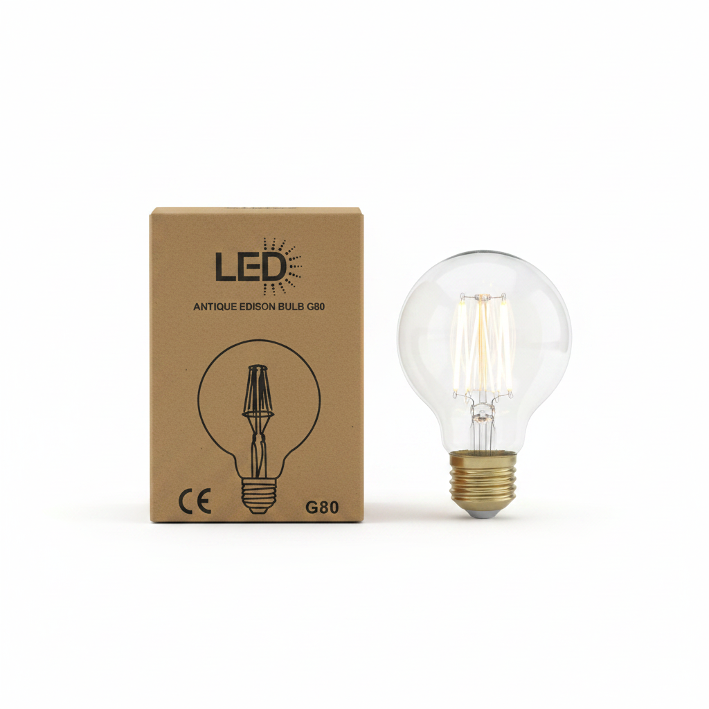 Llamë LED Antike Edison G80 - Filament E27