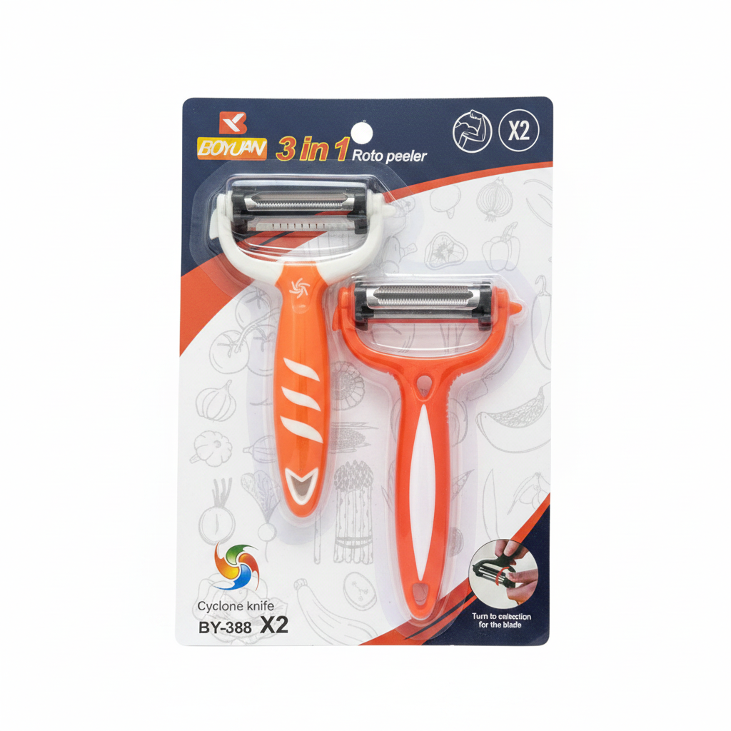 Qiruse 3 në 1 Roto Peeler - 2 Copë