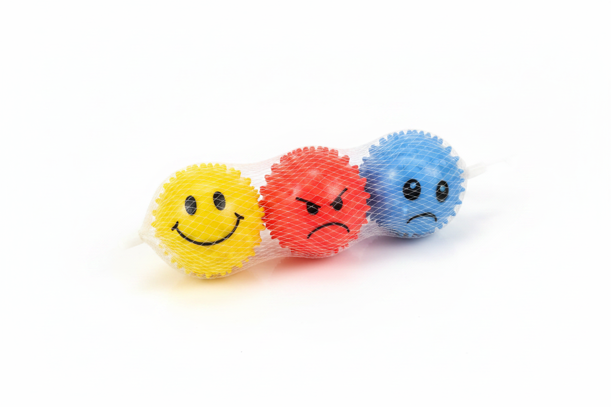 Topa të Butë me Emoji 3 copë