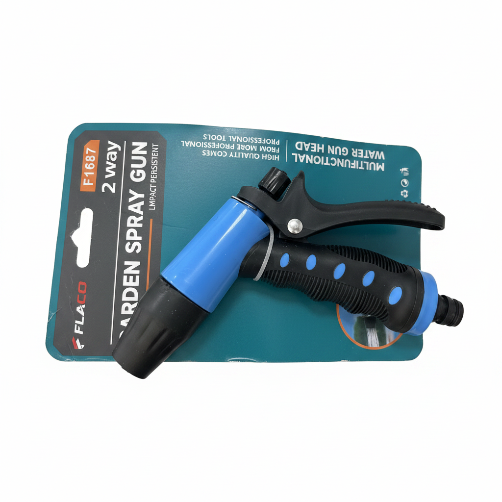 Pistoletë Kopshti 2-Way Shumefunksionale - Garden Spray Gun Impact Persistent Blu/Zi per Vaditje