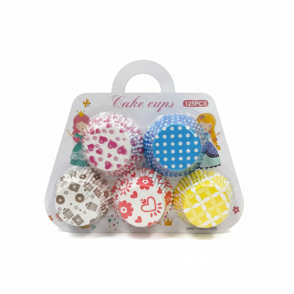 Cake Cups - Forma Letre për Muffin 125 copë