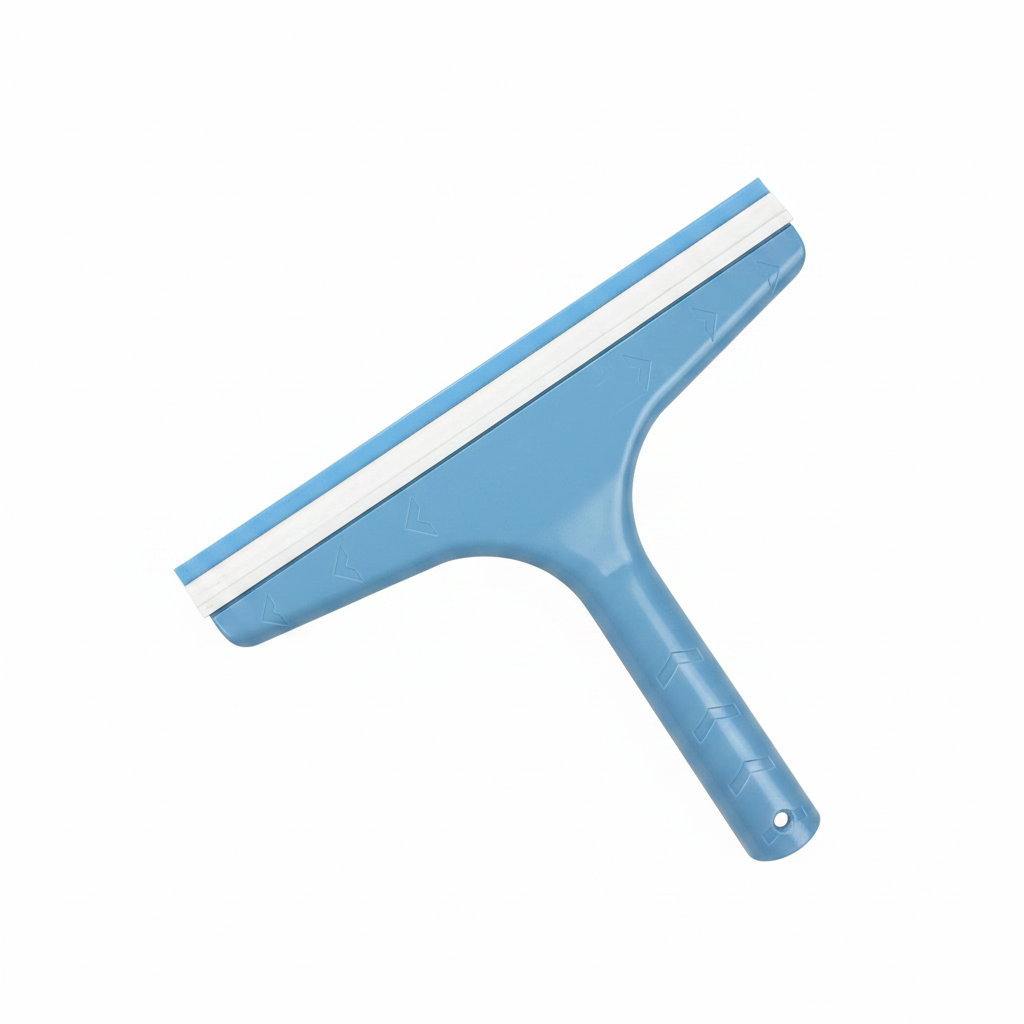 Blue Glass Squeegee - Window Cleaning Squeegee with T-shaped Plastic Handle