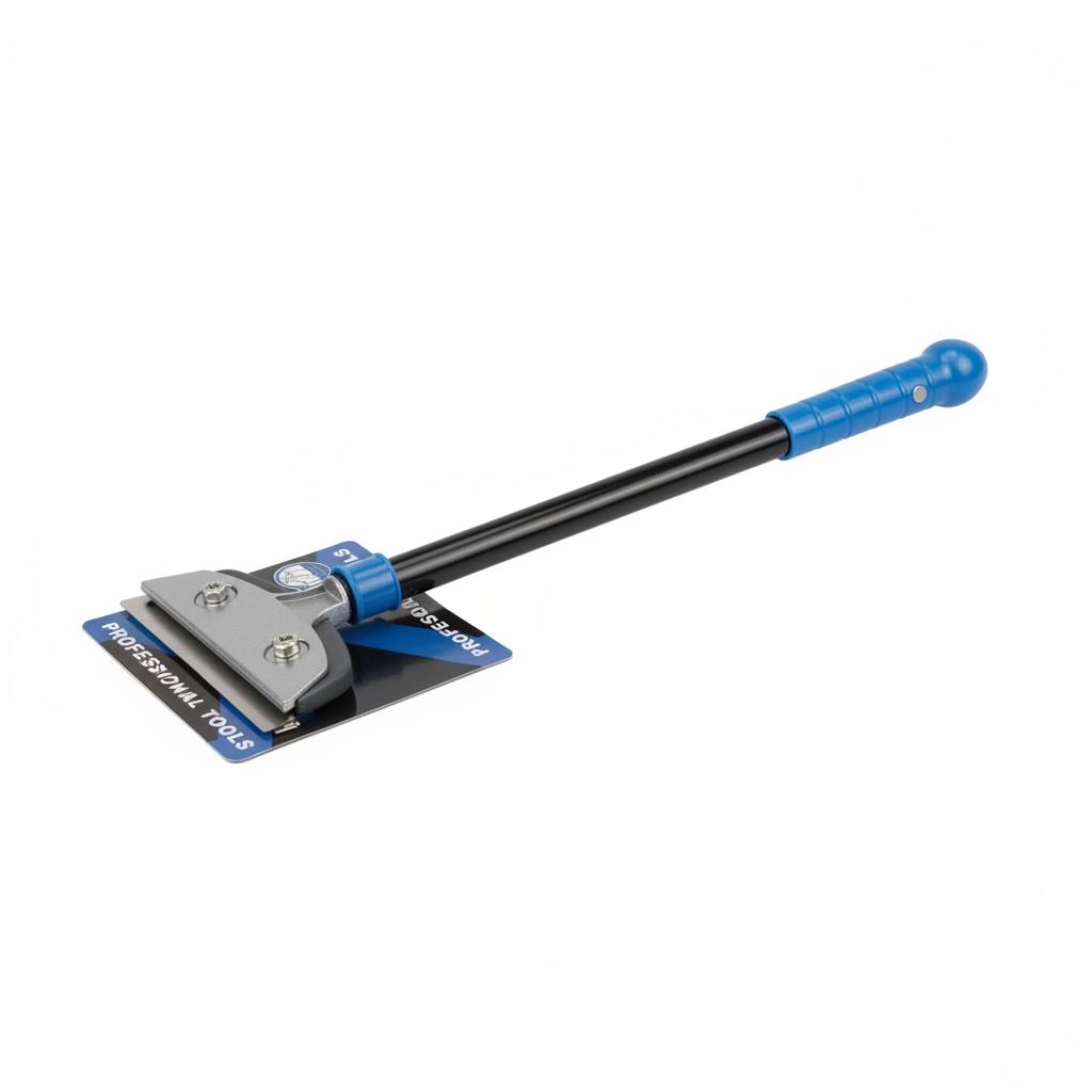 Shpatull Inoks 300mm - Pastrues Profesional me Teh Inoksi të Gjerë me Dorezë Bi-Material Blu-Zi