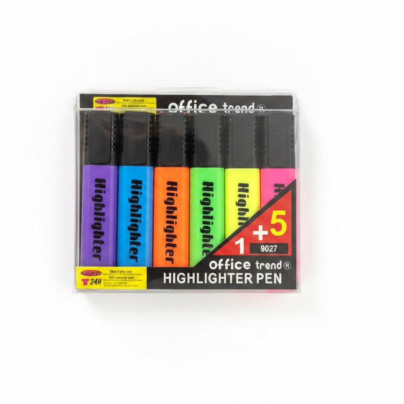 Highlighter Pen Set 1+5 Office Trend
