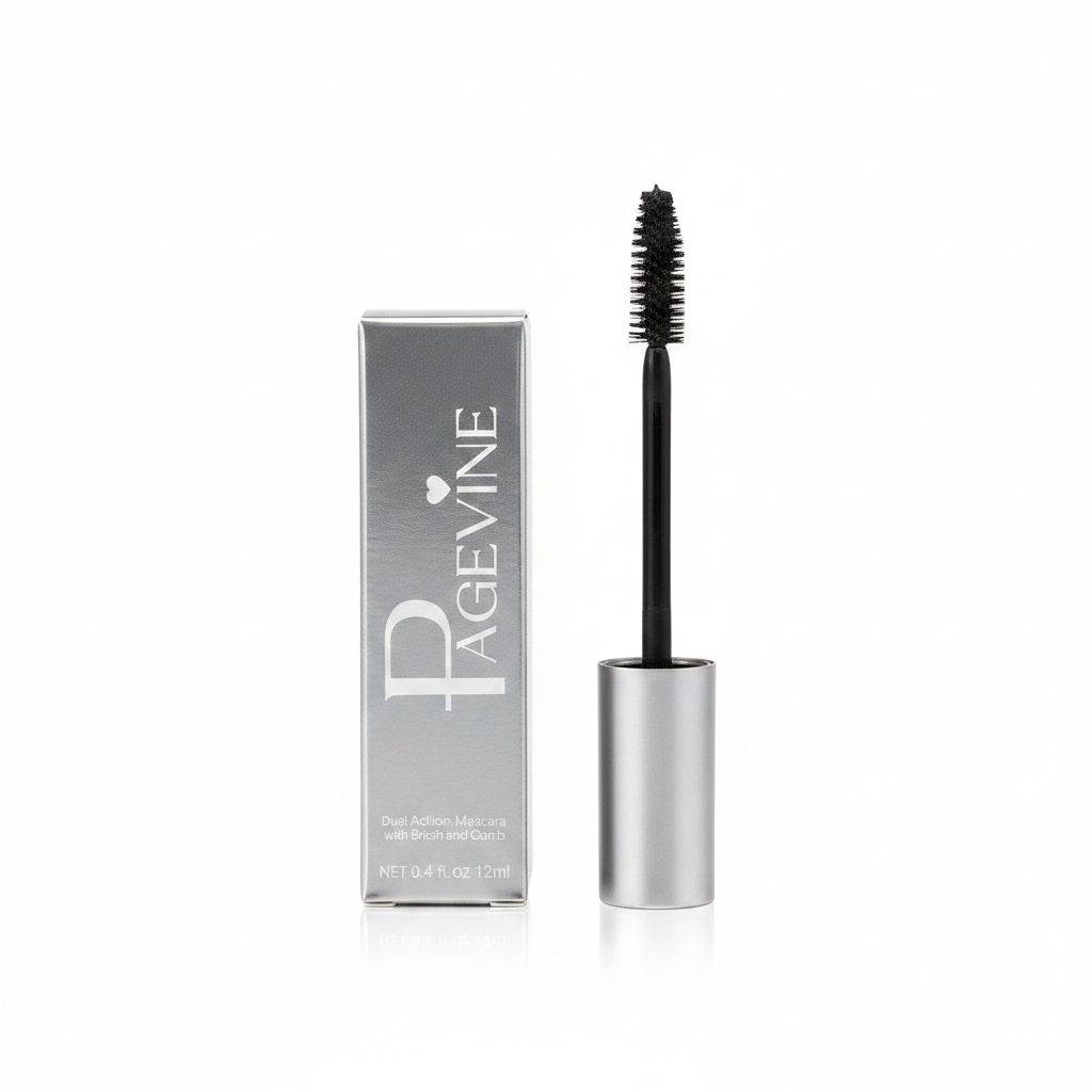 Mascara me Veprim të Dyfishtë Pagevine me Furçë dhe Krehër 12ml