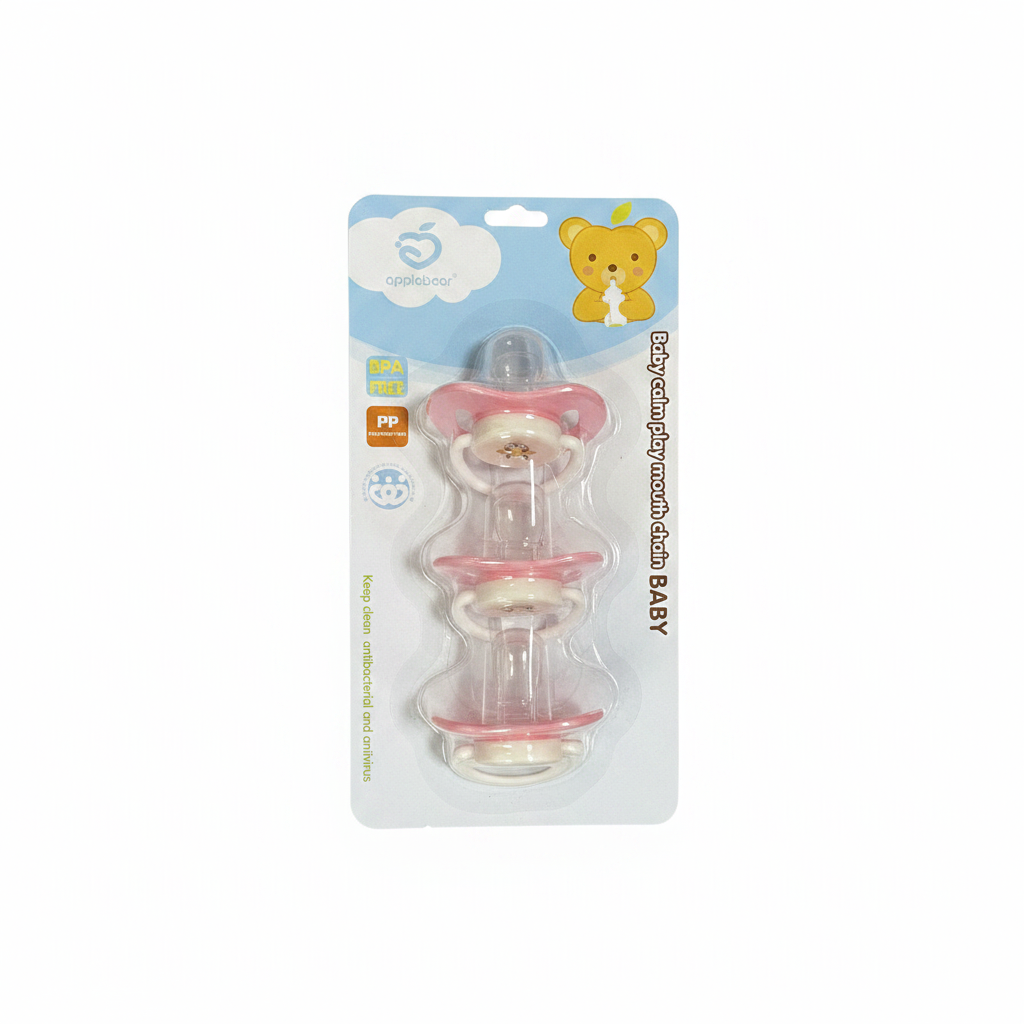 Biberon Silikoni me Zinxhir për Bebe - Baby Calm Play 3 Cope