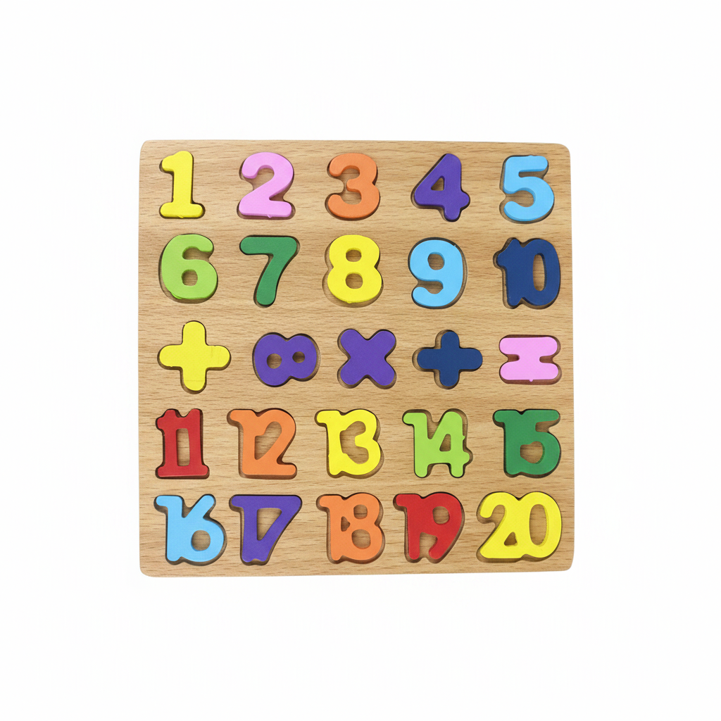 Lodra Druri Edukative - Numrat 1-20 me Simbole Matematike