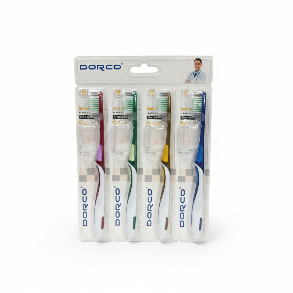 Furçë Dhëmbësh e Butë Kundër Rrëshqitjes - Set 4 Copë