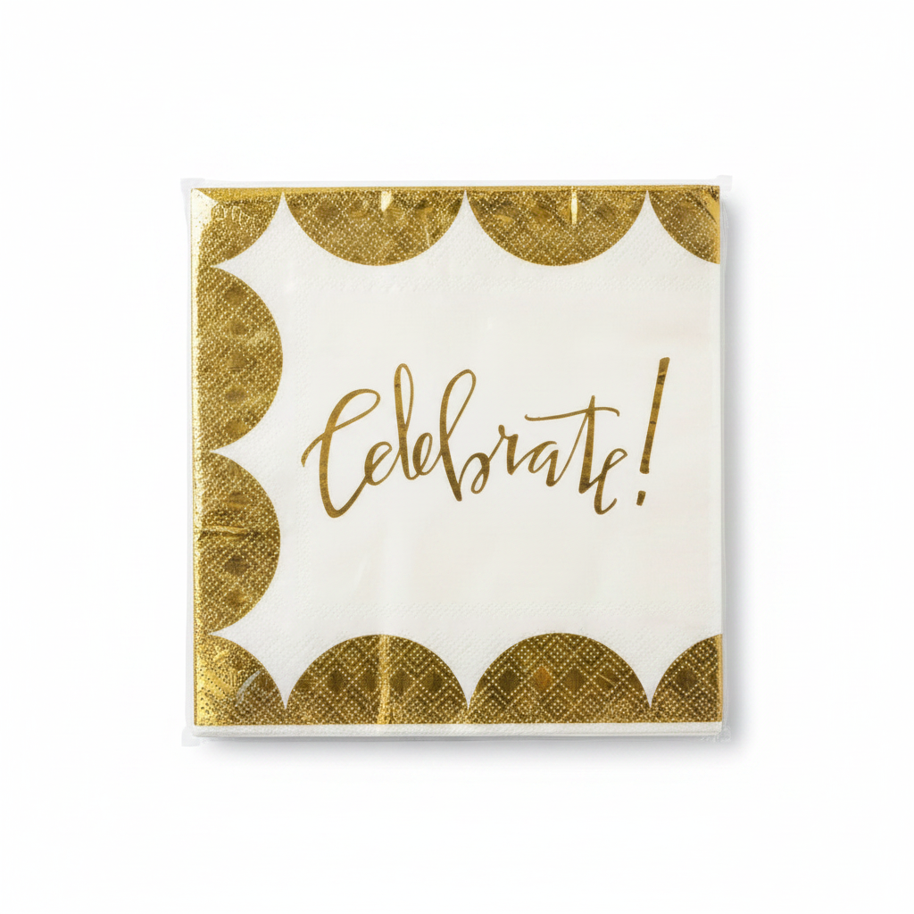 Peceta Feste "Celebrate!" - Gold 10 PCS