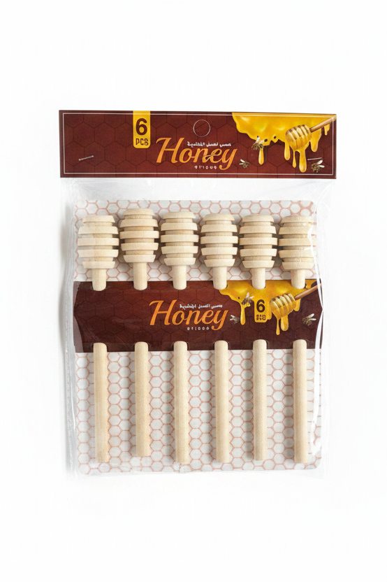Lugë Mjaltë Druri 6 Cope - Honey Sticks