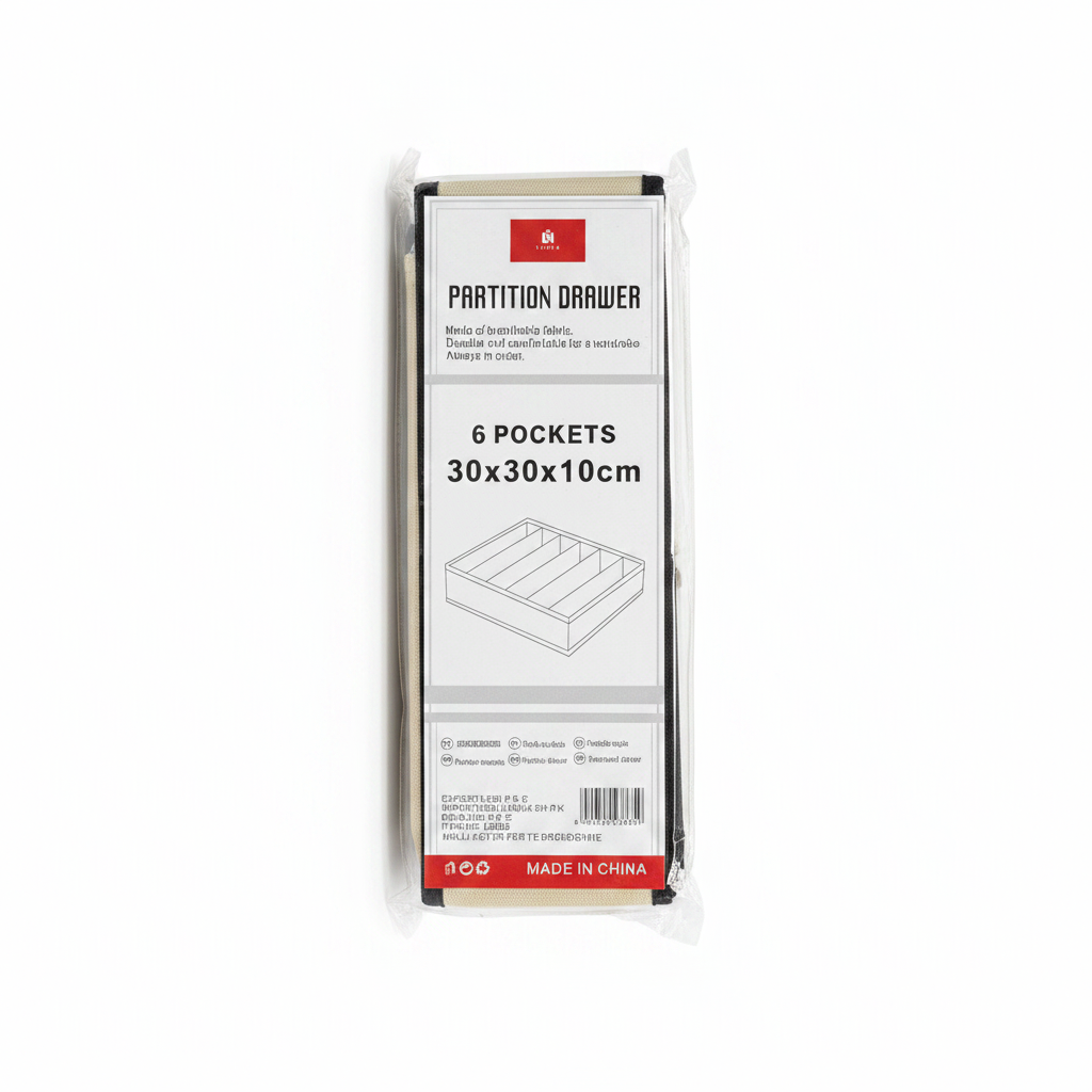 Partition Drawer Organizues 6 Xhepa 30x30x10cm