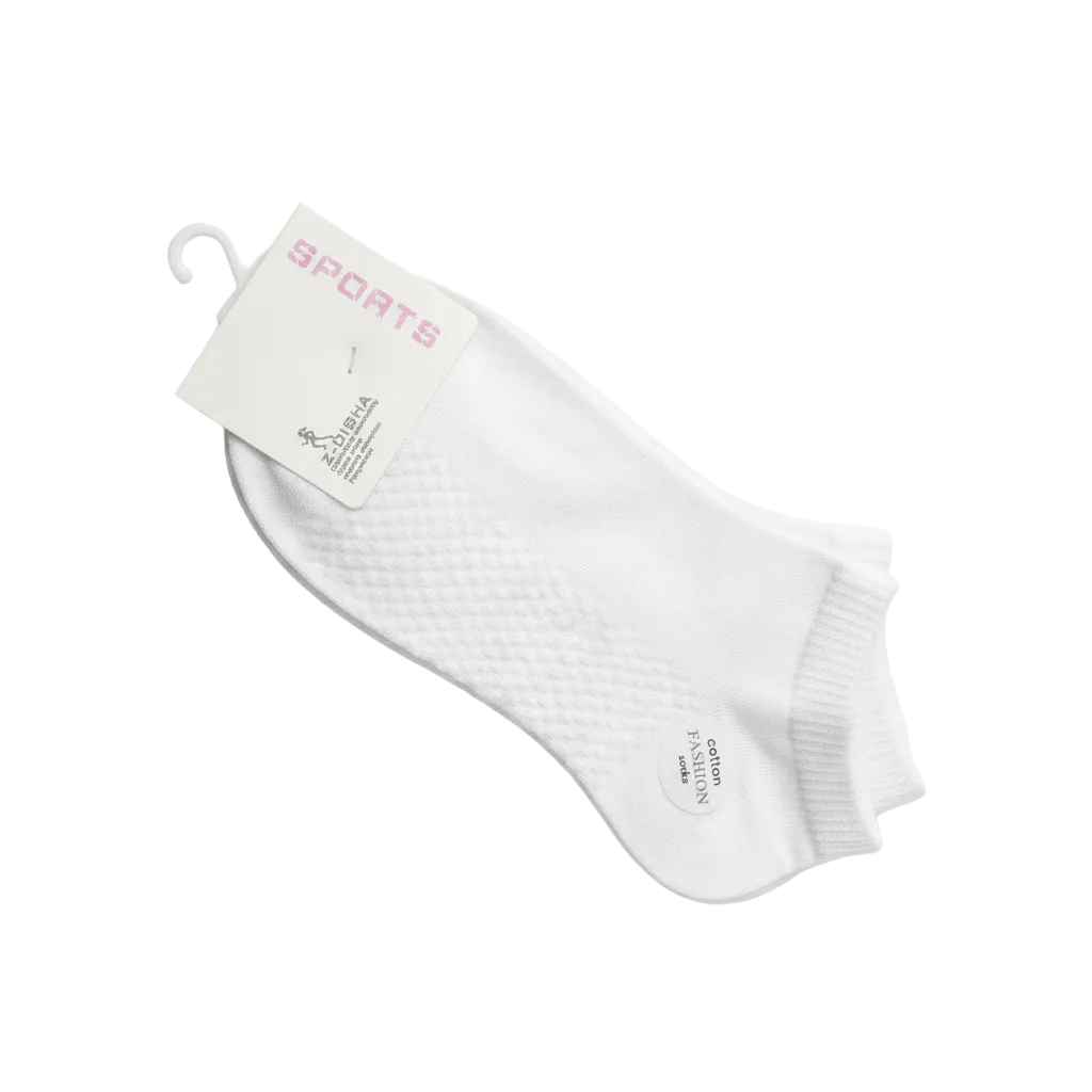Corape Sportive Ankle te Bardha Z-DISHA Cotton Fashion
