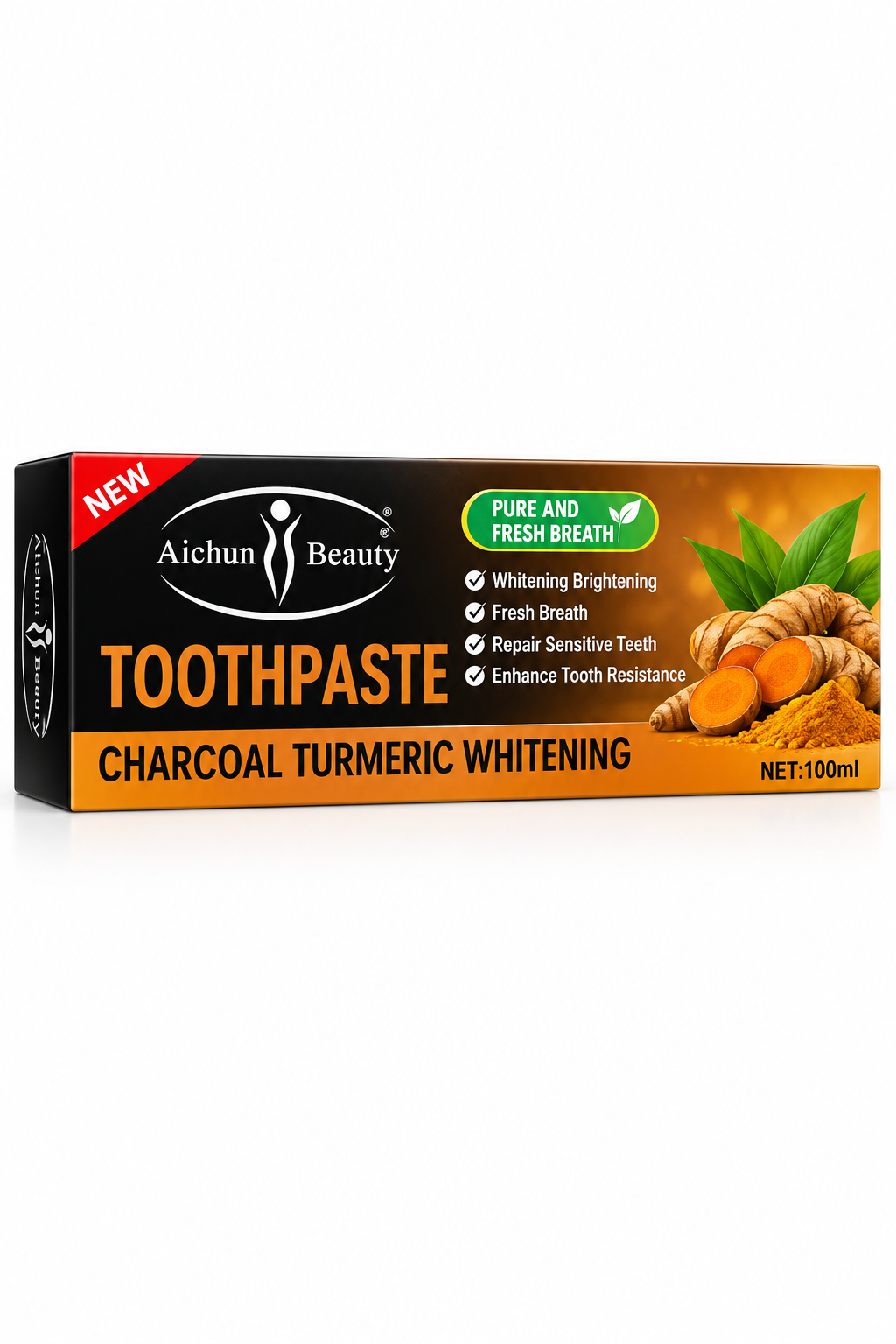 Charcoal Turmeric Whitening Toothpaste