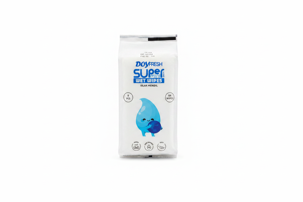 Wet Wipes Super Mini 64 copë