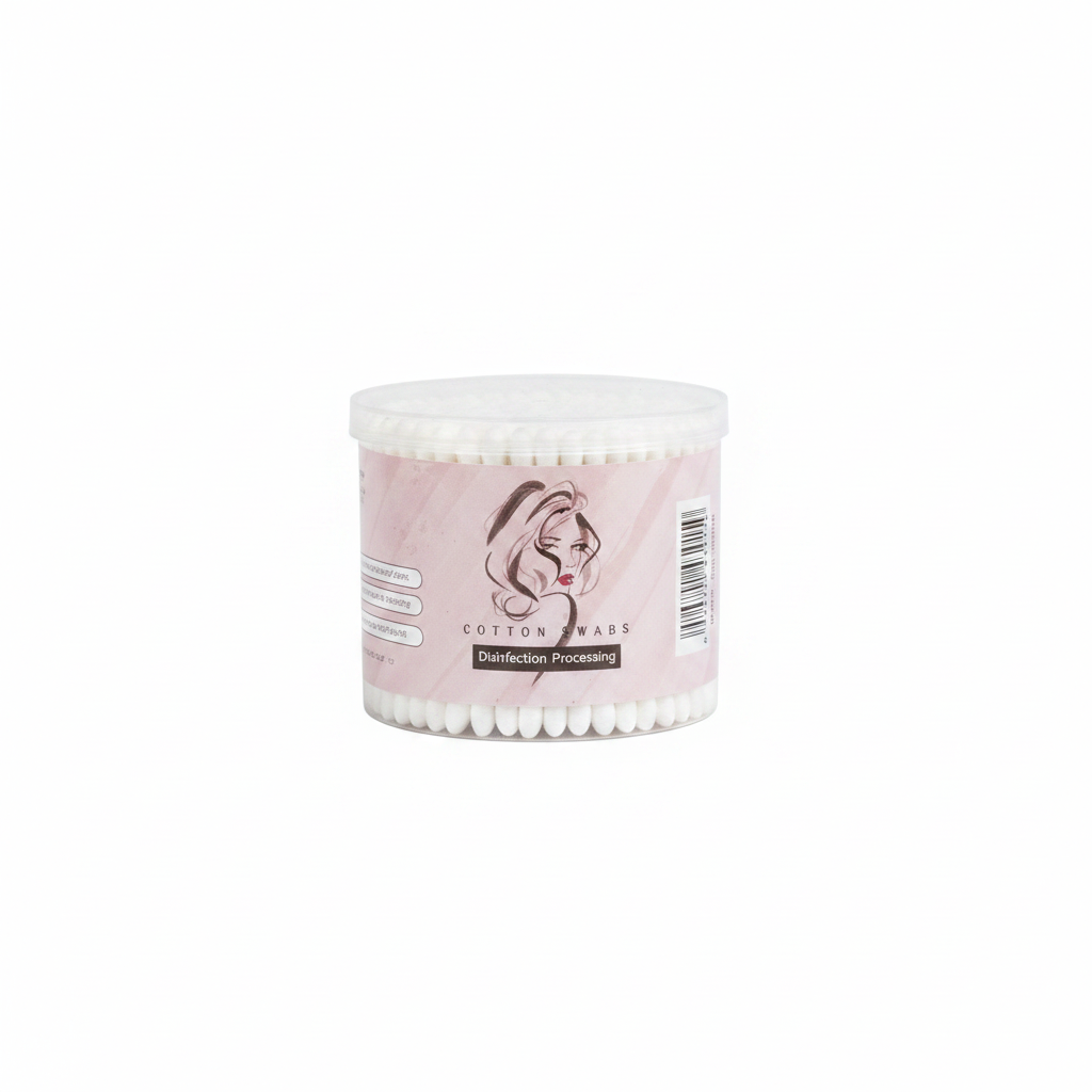Cotton Swabs Disinfection Processing Kuti Cilindrike