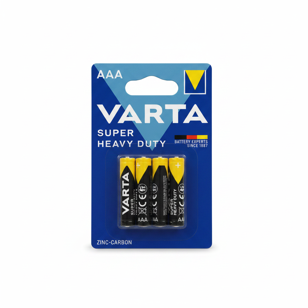 Bateri AAA Super Heavy Duty Zinc-Carbon 1.5V — 4 cope
