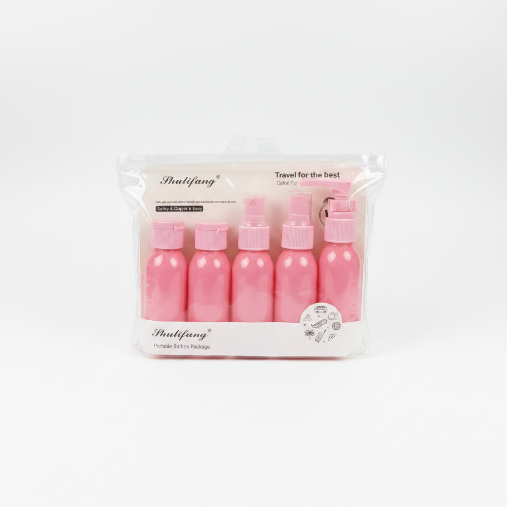 Set Shishesh Udhëtimi 5copë - Portable Travel Bottles