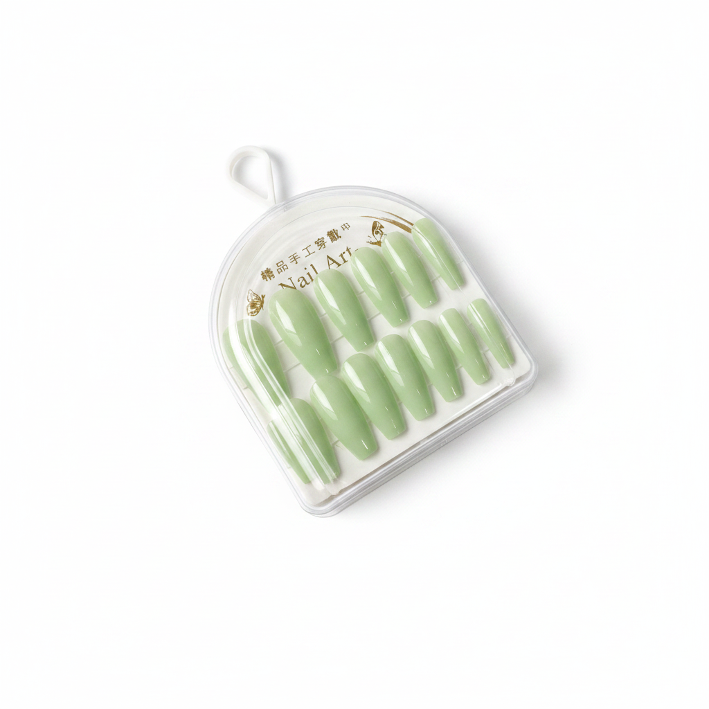 Thonjë Artificial Nail Art Gjelbrë 24 copë