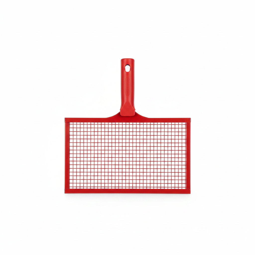 Red Paint Roller Grid Screen for Paint Drainage Wall Painting