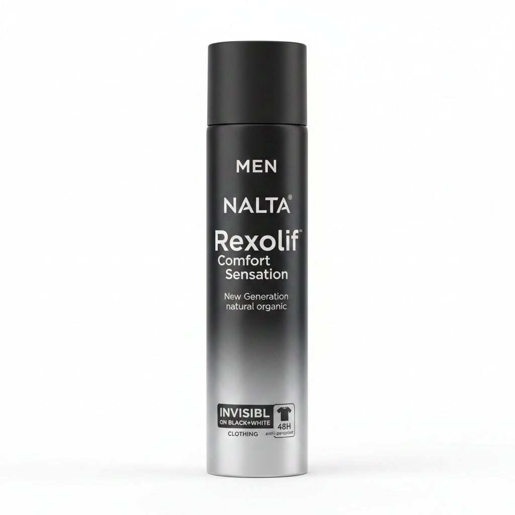Nalta Rexolif Men Invisib On Black+White Clothing 48H Antiperspirant Spray 150ml