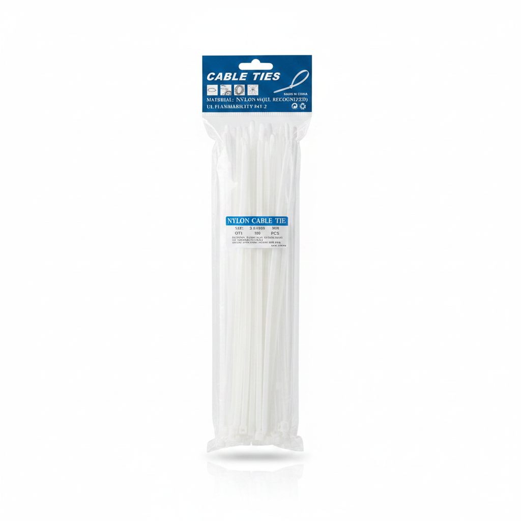 Lidhëse Plastike Nylon 3.6x200mm - 100 copë