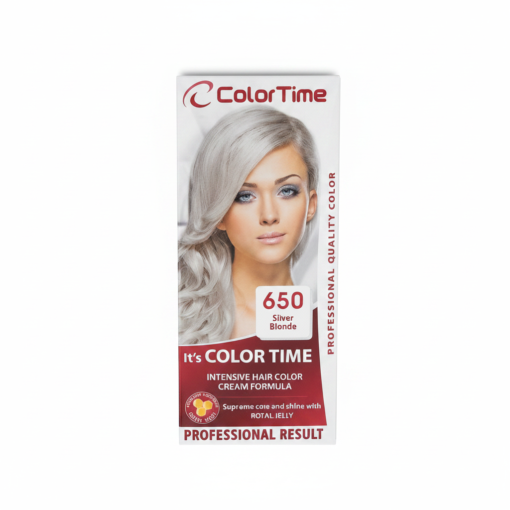 ColorTime 650 Silver Blonde - Bojë Flokësh