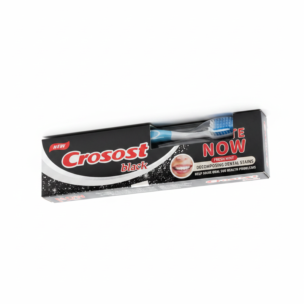 Furçë Dhëmbësh Crosost Black - Fresh Mint