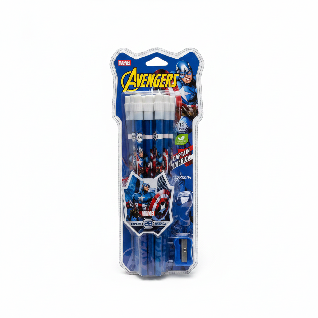 Set Lapsa 2B Avengers Captain America – 12 copë