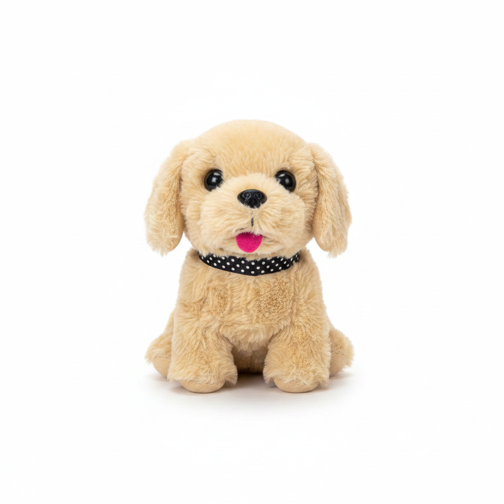 Qen Elektronik Pelush - Walking Dog Toy me Zë dhe Lëvizje