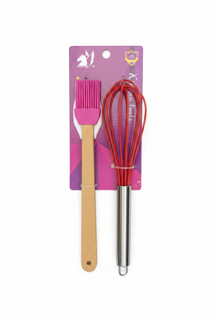 Set Vegla Kuzhine Brushë dhe Kamxhik 2 cope